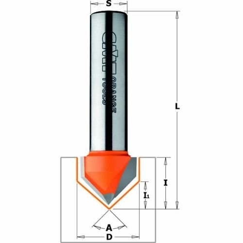 CMT K915-127 V-GROOVING BIT 08X12.7X12.7