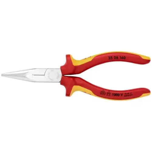 KNP SIDE CUT PLIER CHAIN NOSE 160MM - 2506160SB