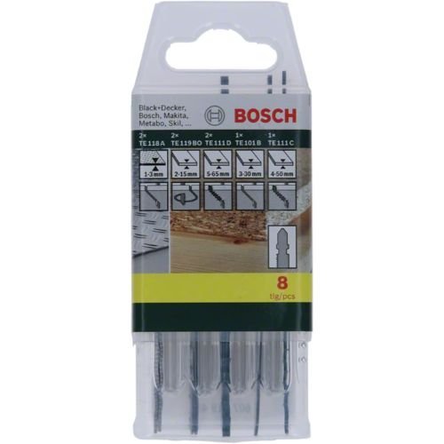 BOA T8 JIGSAW BLADE 8PCS SET - 2607019458