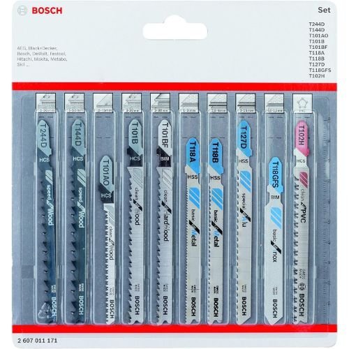 BOA T10 JIGSAW BLADE 10PCS SET - 2607011171
