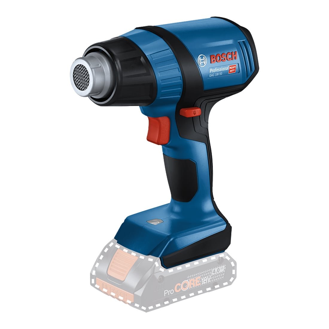 BO GHG 18V-50 C/LS HEAT GUN W/BAT & CHG 4.0AH