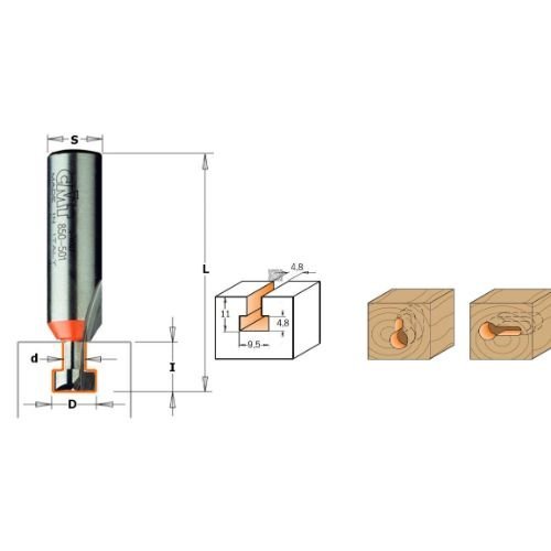 CMT 750.001.11 KEYHOLE BIT